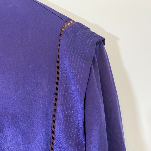 100% Silk Vintage Marc Allan Blouse - Picture 5 of 12